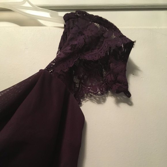 Xscape Plum Bridesmaid/ Prom Gown - Picture 12 of 14